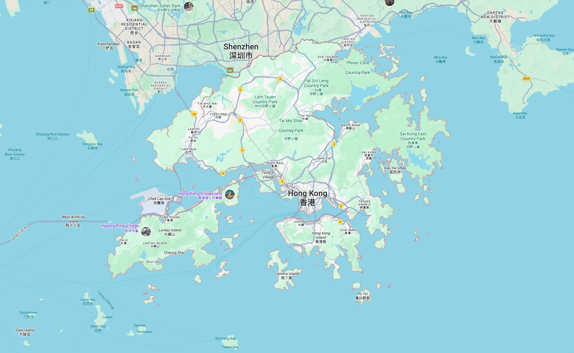 Hong Kong Map